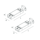 NOVALUX SPA - NOX107126.99 HALOS-B: COPPIA ALIM. DALI/PUSH REM.