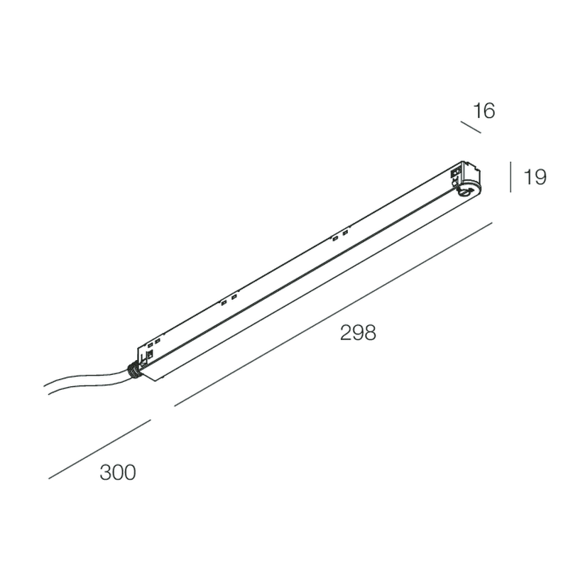 NOVALUX SPA - NOX101340.02 ALIMENTATORE 48V 100W X F8 CAVO 30 CM NE