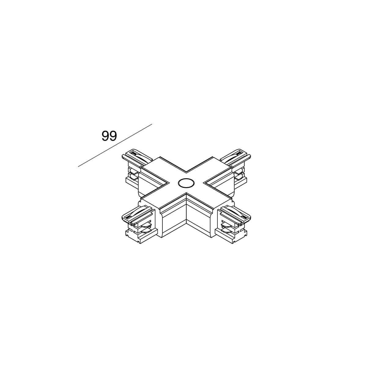 NOVALUX SPA - NOX106709.02 GIUNTO a X alimentabile. Garanzia 5 anni.