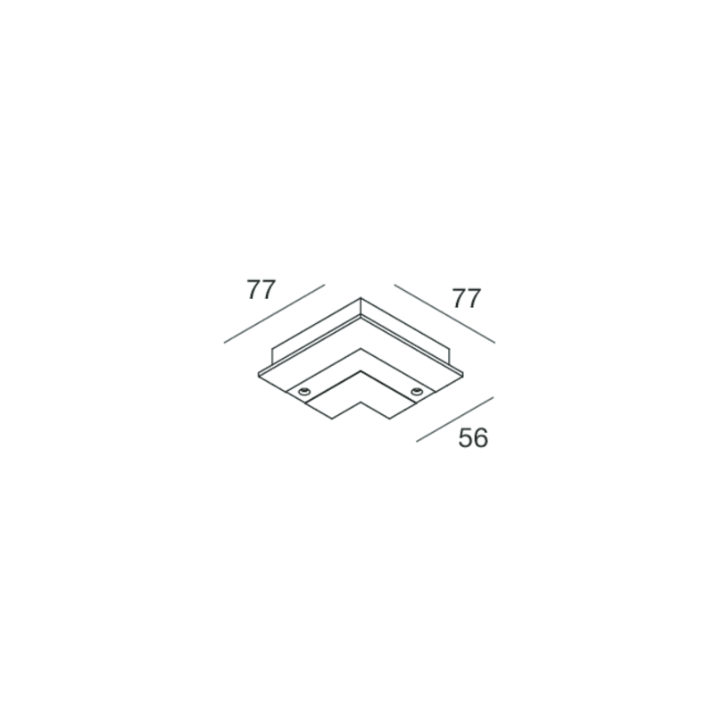 NOVALUX SPA - NOX106731.01 COVER PER GIUNTO a L : Giunto a L da ordinare a parte.