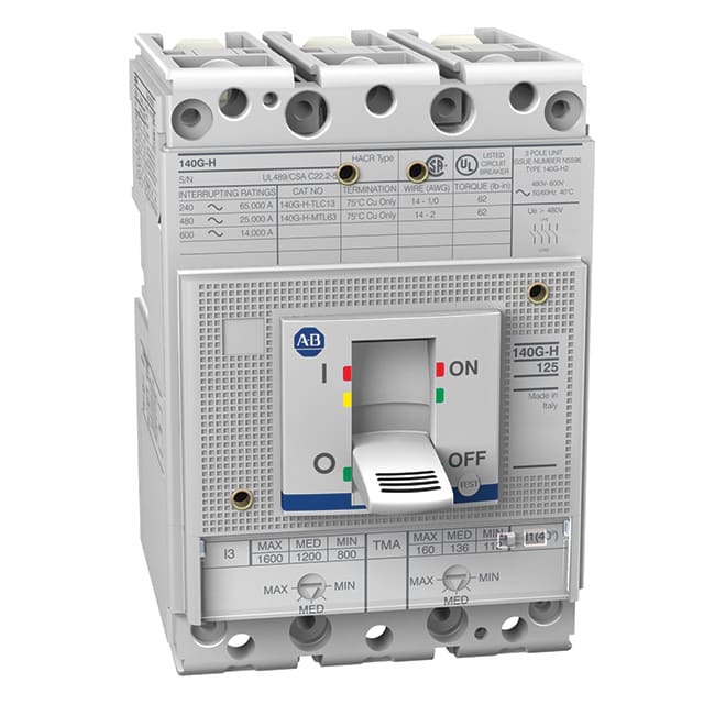 ROCKWELL AUTOMATION RCK140G-H6C3-C63 125A H FRAME MOLDED CASE CKT-BKR