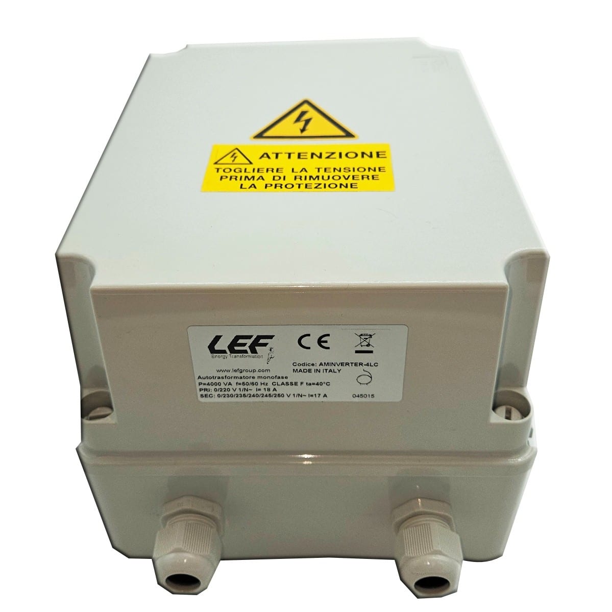LEF LIGHTING SRL LEFAMINVERTER-6LC A.M. 6KVA 0.230.235.240.245.250V+BOX