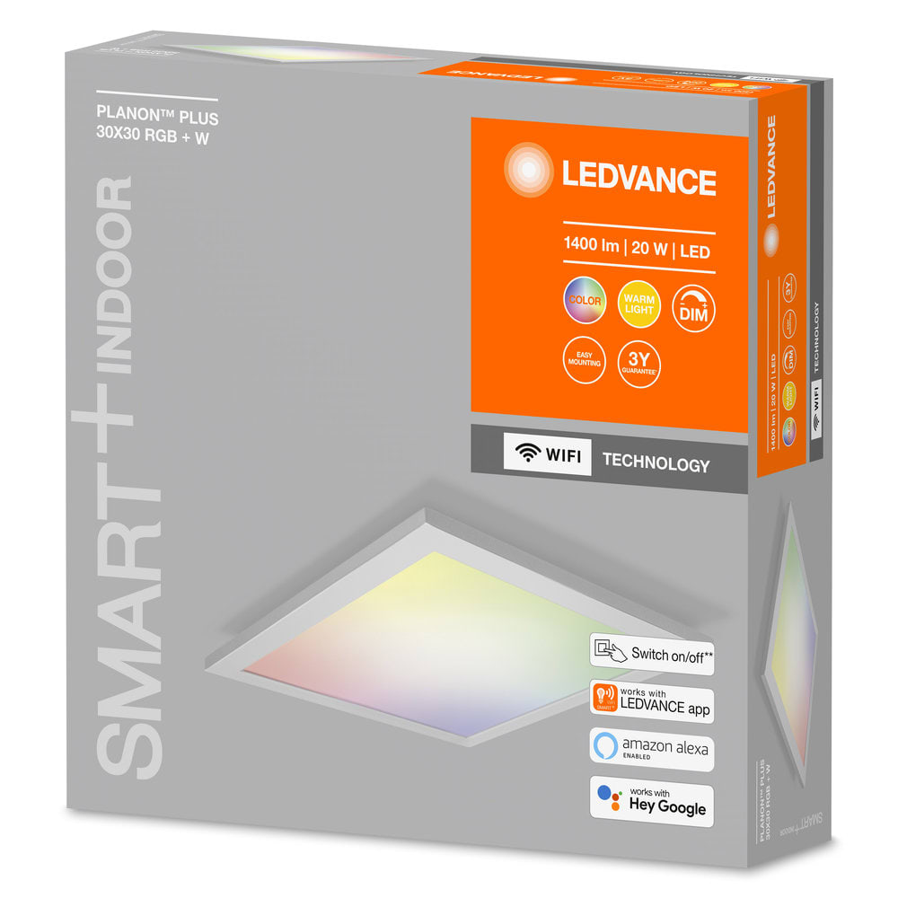 LEDVANCE LDVLUM495708WF SMART WIFI PLANON PLUS 30X30 RGBW LEDV