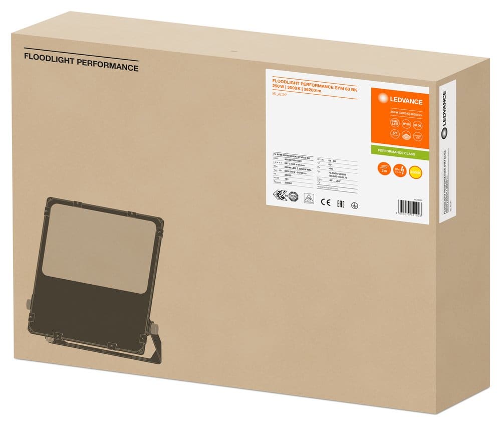 LEDVANCE LDVFLPFM290830B60 FLOODLIGHT PERFORMANCE SYM 60