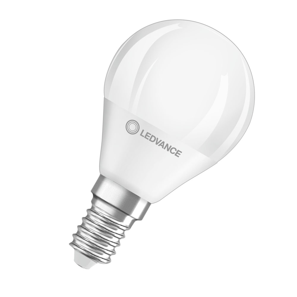LEDVANCE LDVPCP40D827SE1H1 LED CLP40 DIM 4.9W 827 FR E14 P LEDV