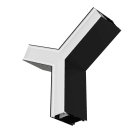 LEDVANCE - LDVOFLINSFYCONPRB OFFICE LINEAR SHAPE CONNECTORS PRISM BK