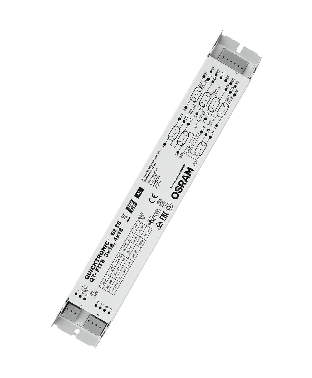 LEDVANCE LDVQTFIT834X18 QT-FIT8 3X18,4X18/220-240 UNV1 OSRAM