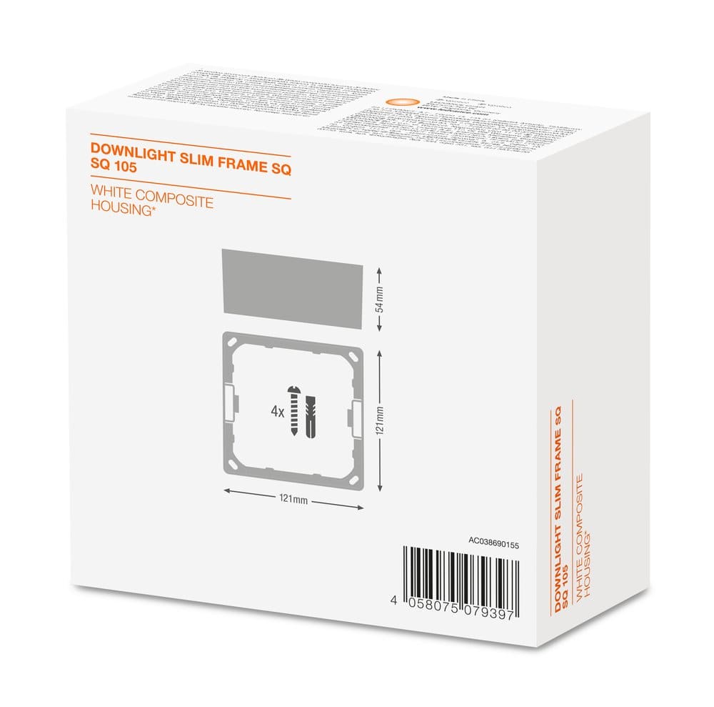 LEDVANCE LDVDWLSSQ105FRAMEG2 DOWNLIGHT SLIM SQUARE FRAME