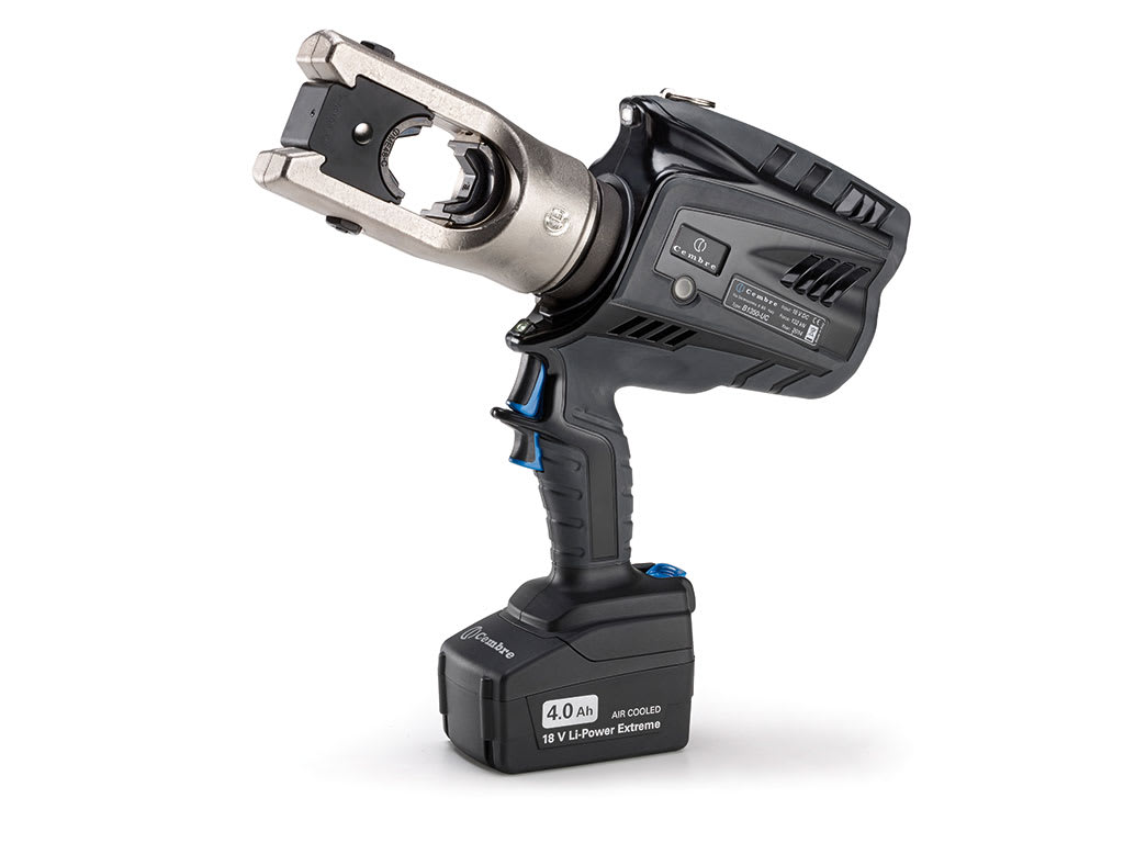 CEMBRE SPA - CEMB1350-UC UTENSILE OLEODINAMICO A BATTERIA PER LA COMPRESSIONE, DA 132kN, A PISTOLA, CON TESTA A U, PER CONNETTORI ELETTRICI FINO A 400 MMQ