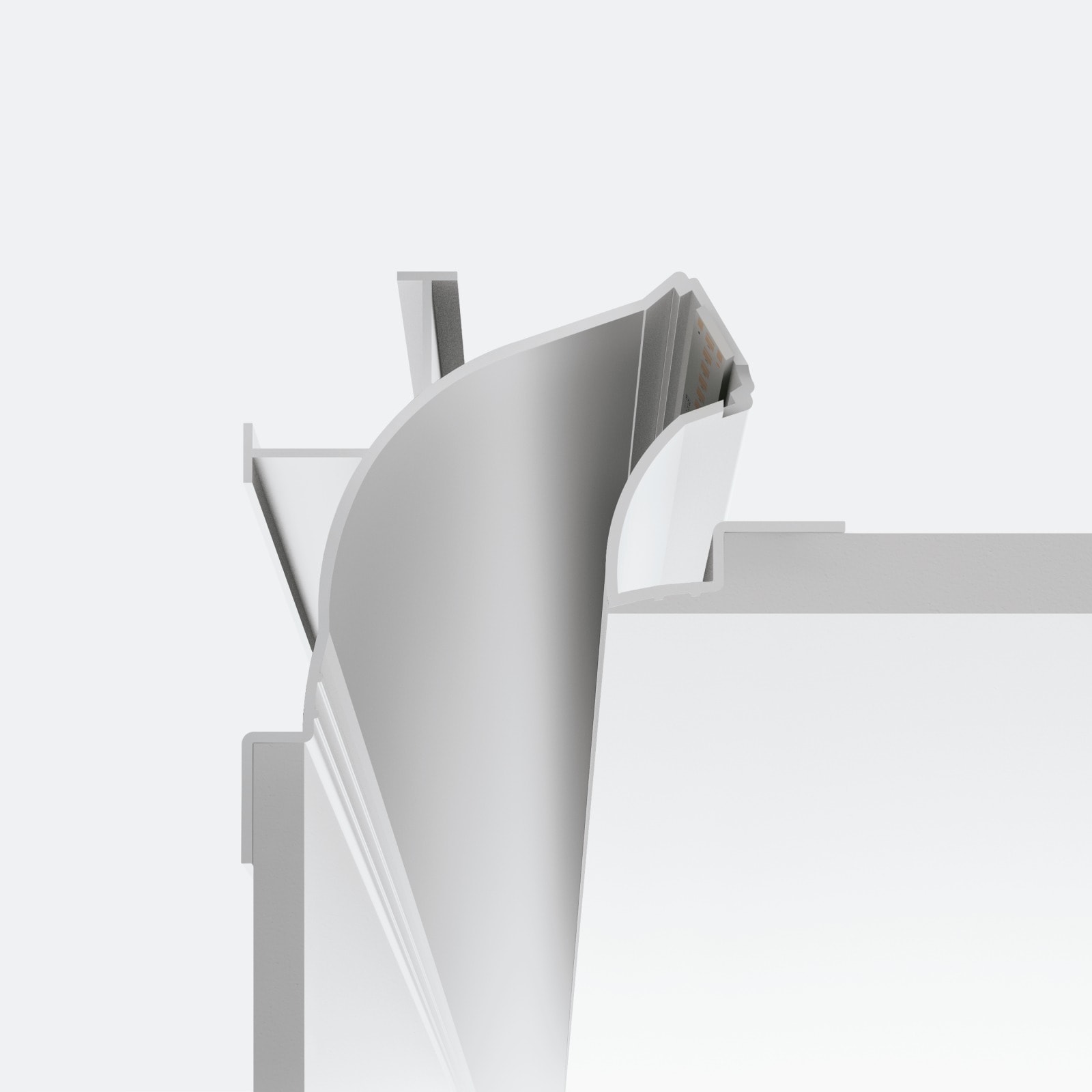 LINEA LIGHT (ILED) - ILD65012 FYLO ALU.1 INC.PAR-SOFF.104X98X1000