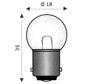 WIMEX WIM4110716 BA15S 18X35 24V 15W