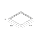 NOVALUX SPA NOX113610.01 BACKLIT: BOX PER INST. PLAF. 600X600 BIA