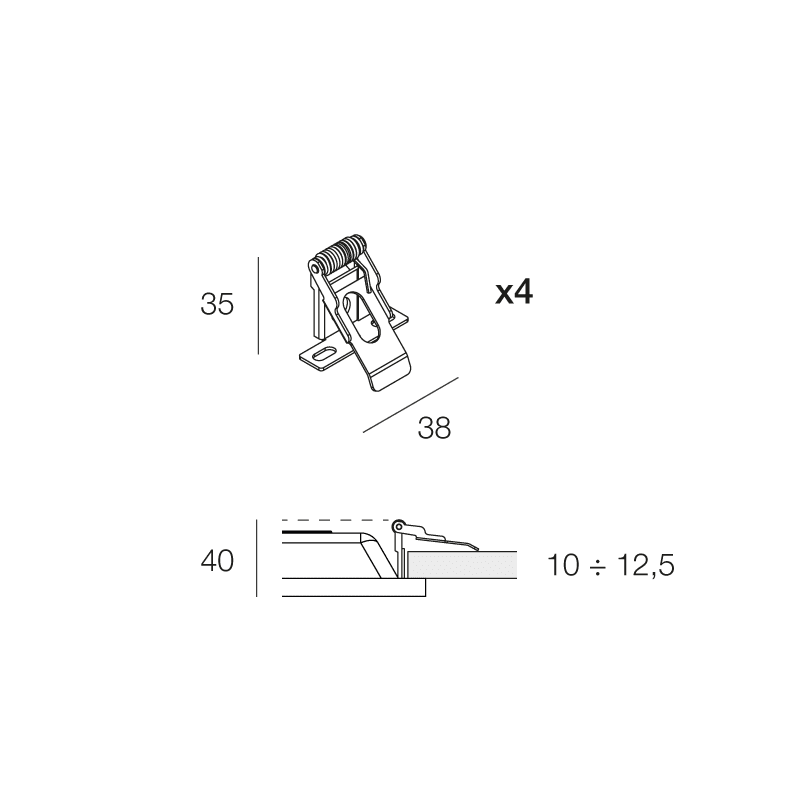 NOVALUX SPA NOX113620.99 BACKLIT: KIT MOLLE INC.CART.600/1200 MG