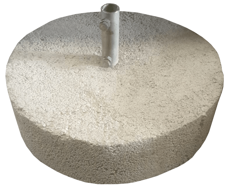 JUPITER SATI - JUP3111090 Base in cemento sovrapponibile per aste di captazione peso 16 Kg