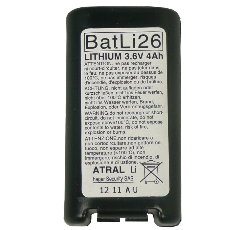 ATRAL ITALIA SRL ATRBATLI26 BATTERIA AL LITIO 2X (3,6V - 4AH)