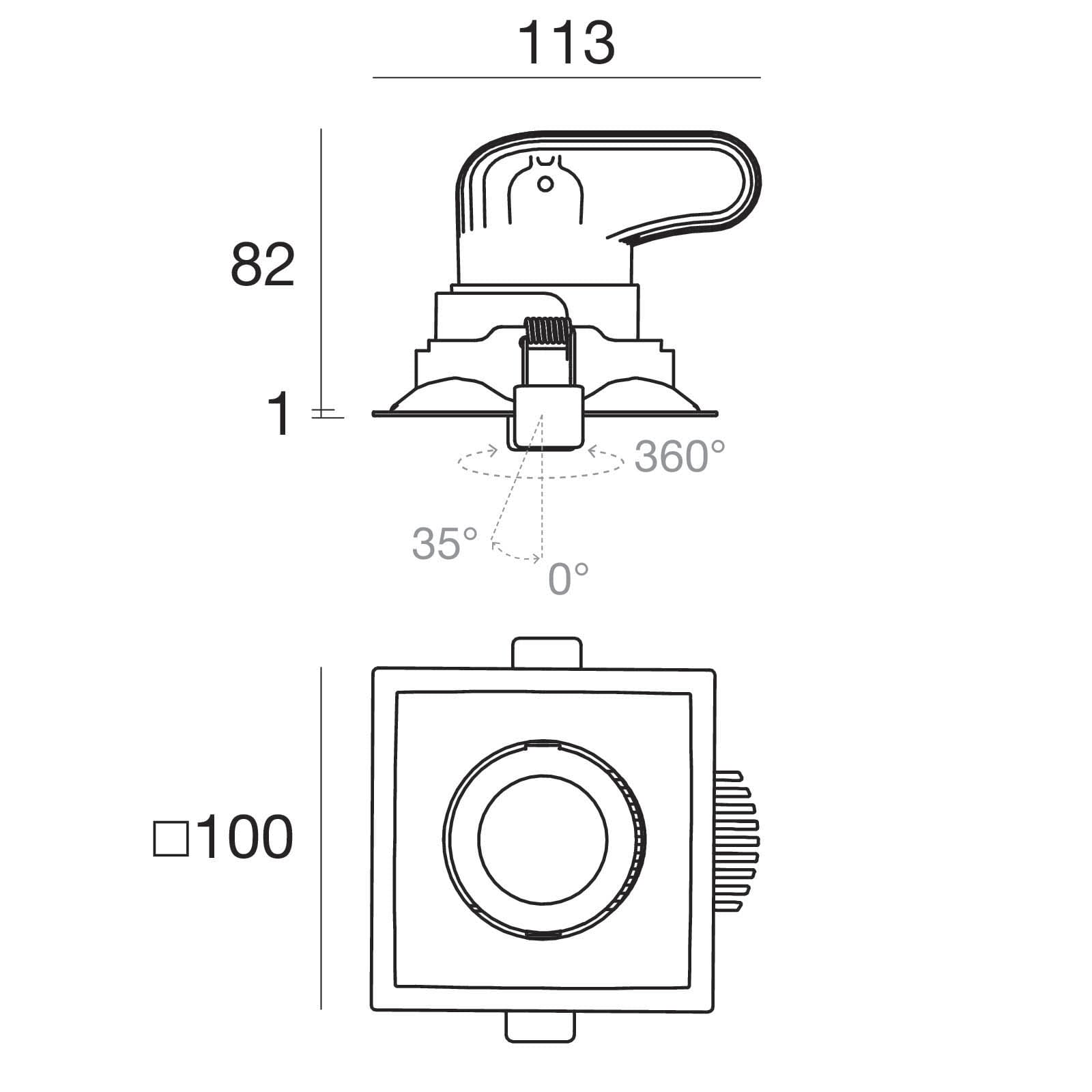 LINEA LIGHT (ILED) ILD80884W60 LORO-QJ2 54 8W S/A.CRI80+HC NG