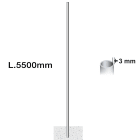 LINEA LIGHT (ILED) ILD98163 PALO CILINDRICO SP3 HFT5MT ZINCATO