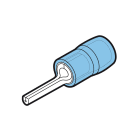 CEMBRE SPA - CEMBKY-PP12/25 CAPOCORDA A PUNTALE PIATTO RINFORZATO ANTIVIBRANTE, PREISOLATO IN PA6.6, BLU, PER CONDUTTORI IN RAME, HALOGEN FREE, SEZIONE 1,5-2,5mmq 13x2,4mm