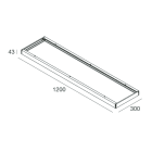 NOVALUX SPA - NOX102087.01 BOX PER INST. PLAFONE THE PANEL 1200X300