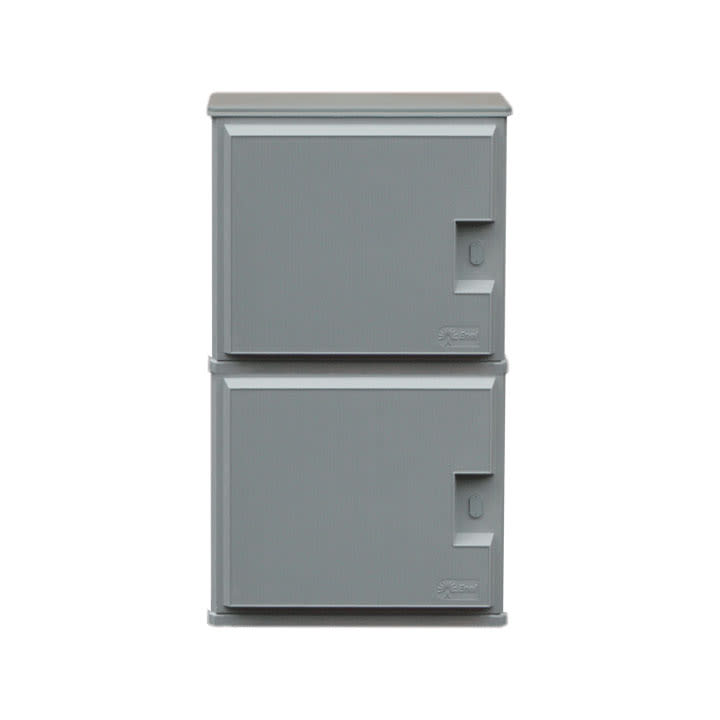 CONCHIGLIA - CON070731005 Serie BV4M - Armadio in vetroresina a 2 vani, per GDM trifase fino a 30 KW, conf. ENEL DS4559