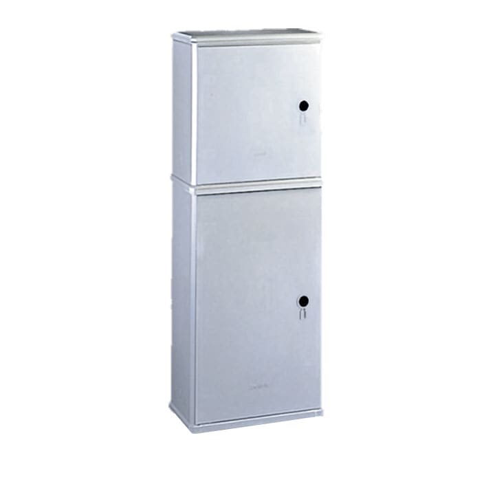 CONCHIGLIA - CON074105602 Serie BVT-BVN - Armadio in vetroresina a 2 vani, senza serratura, dim. 546 x 1110 x 308 mm (BxAxP)