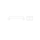 LINEA LIGHT (ILED) - ILD98888 COVER PROFILO 2M OPALE PC