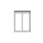 VIMAR SPA VIWC322 CORNICE PER 2 PLACCHE 2M ALLUMINIO