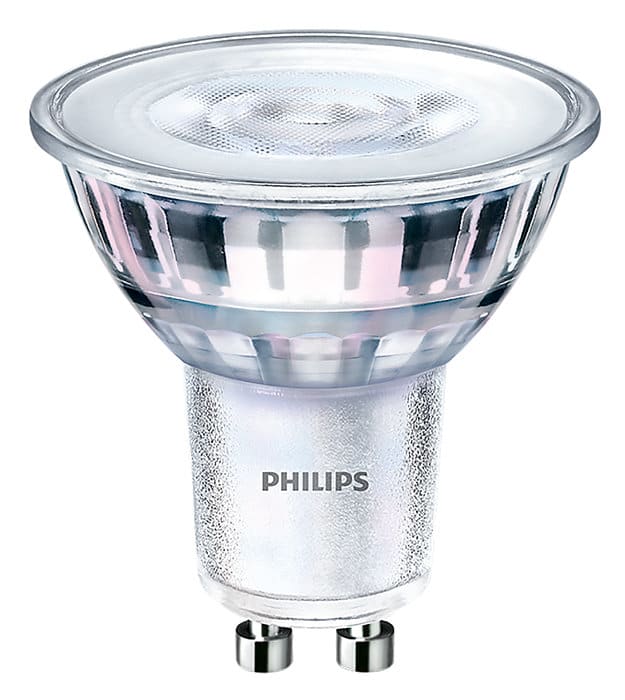 SIGNIFY ITALY SPA - PHLCLAGU1050830G2D CorePro, LED, PAR16, 50 W, GU10, 3000 K, 345 lm, CRI 80, 15000 ore, Vetro