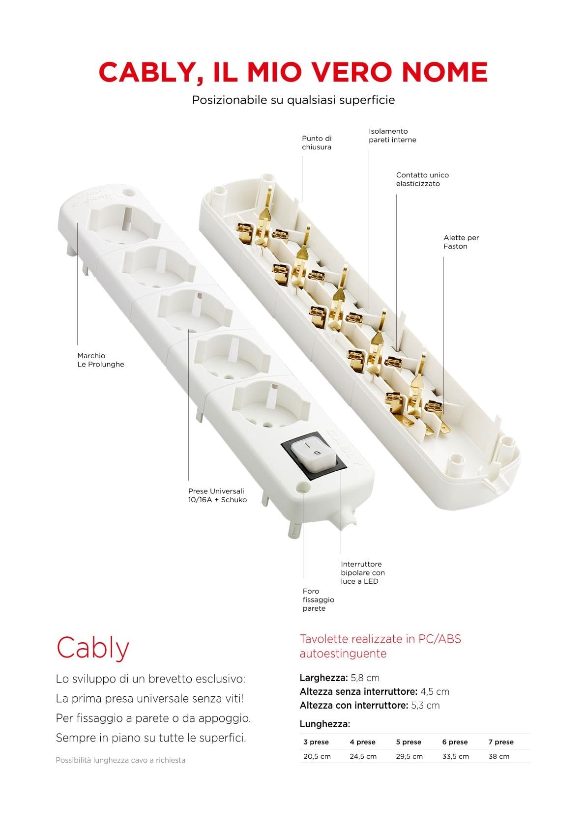 LE PROLUNGHE SAS PRG305 CABLY U.5U C/INT-D 3G1.5 SP16A MT1.5 BN
