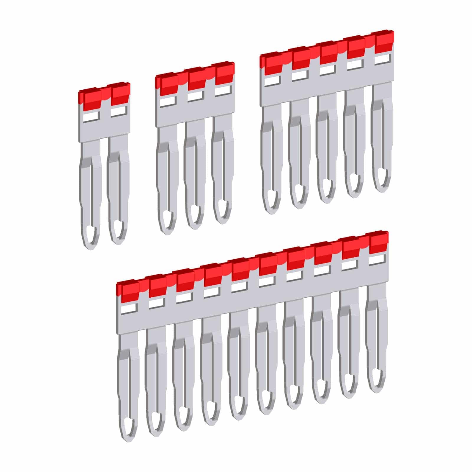 CABUR SRL CBRPTP04D10R PTP/4D/10/R PONTE A PETTINE ROSSO 10POLI