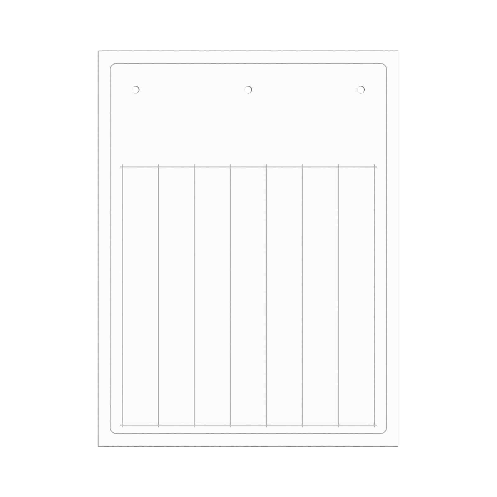 CABUR SRL - CBRTAM7015RE TARGHETTA PVC FLAT ROSSO 15X70 MM