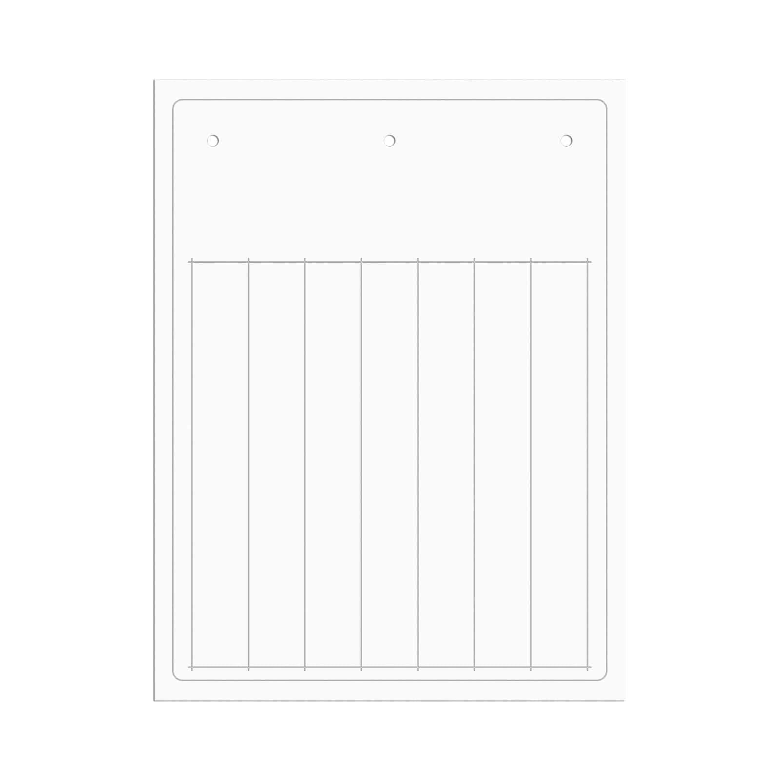 CABUR SRL CBRTAM5215AW TARGHETTA ADES PVC FLAT BIANCA 15X52,5MM