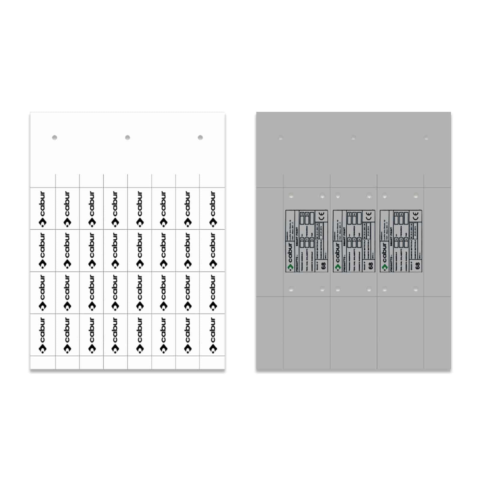 CABUR SRL CBRTAME60100T TARGA IDEN QUADRO METACRILATO TRASPARENT