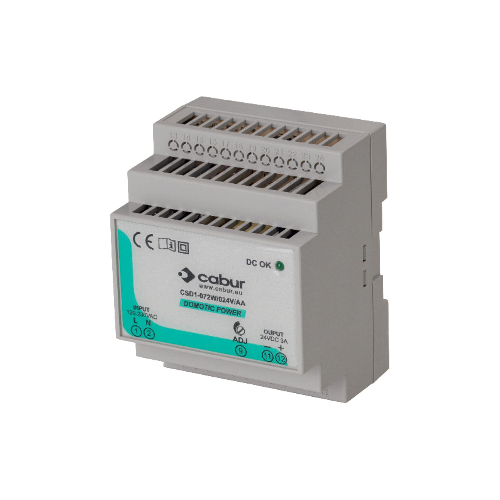 CABUR SRL CBRXCSD1060W012VAD CSD1-060W/012V/AD ALIMENT 1-F ±5-15VDC