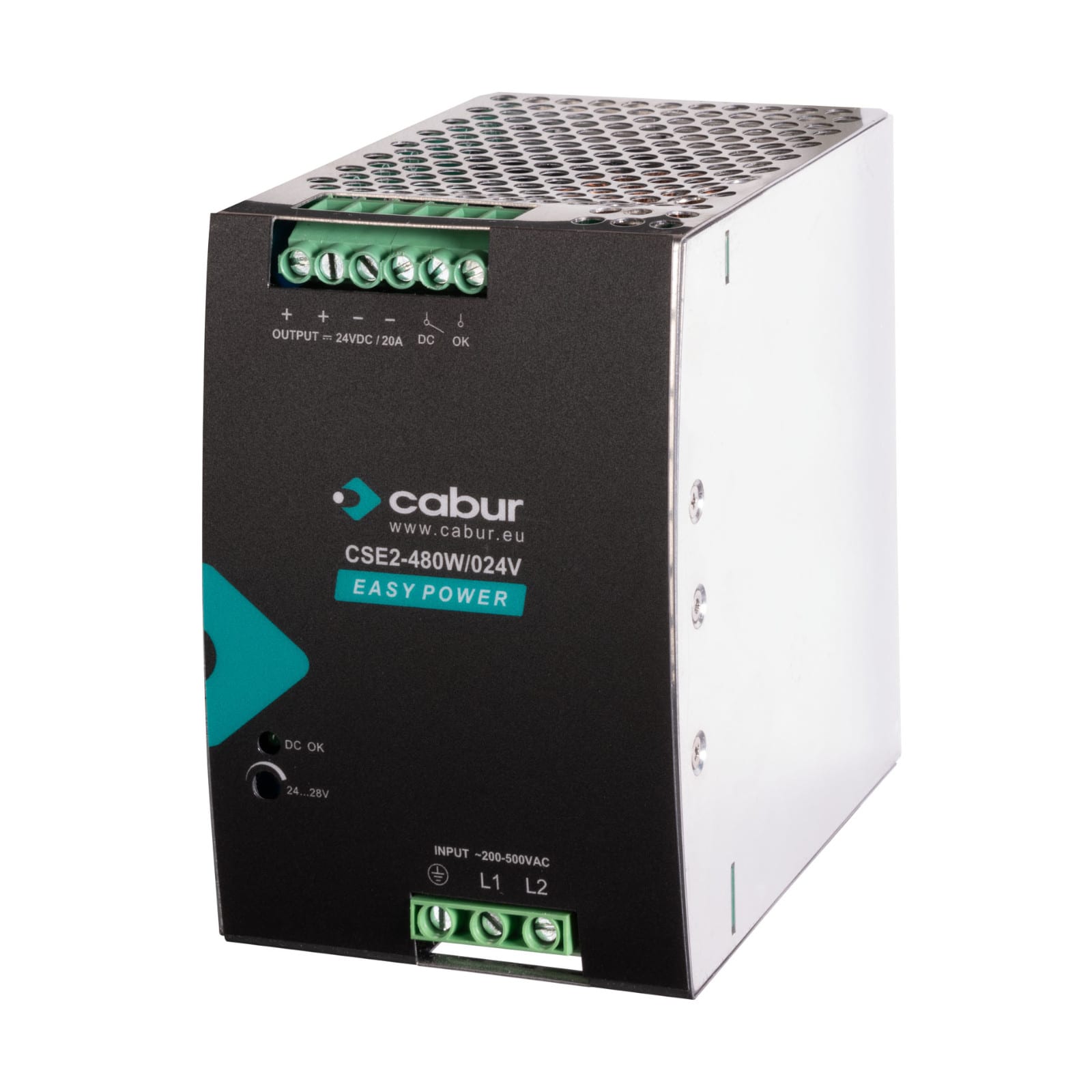 CABUR SRL CBRXCSE2480W024VAA CSE2-480W/024V/AA ALIMENT 1-2-F 24V 20A