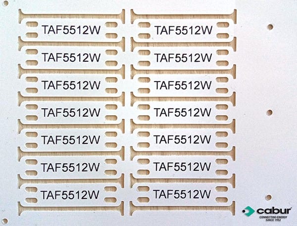 CABUR SRL - CBRTAF5512W TESSERA FASCETTABILE 55X12 BIANCA