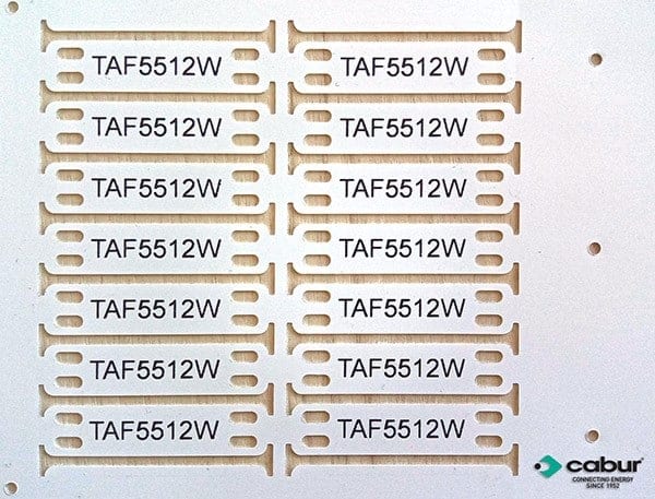 CABUR SRL CBRTAF5512Y TESSERA FASCETTABILE 55X12 GIALLA