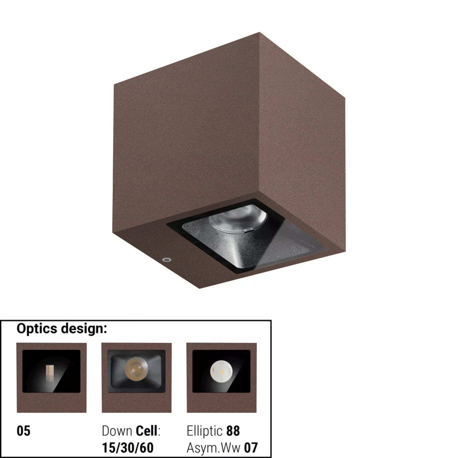 LINEA LIGHT (ILED) ILD76587W15 CUBIT 16 1L MONOEM.7WAC ON/OFF CT
