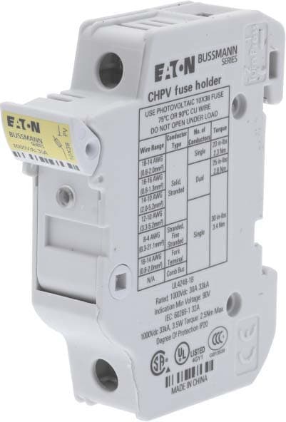 EATON - EAOCHPV1IU CHPV1IU 1P MFH FOR 10X38 GPV FUSE WITH I