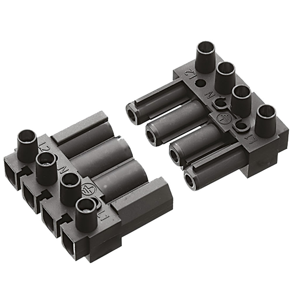 OMEGA FUSIBILI SPA - OMFAC166GST/4BK SPINA AC166G 4 POLI NERA