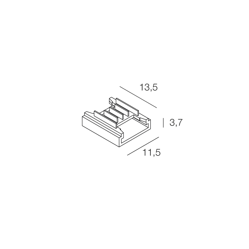 NOVALUX SPA - NOX100977.99 CONNETTORE STRIP-STRIP LINEARE (10 pz)