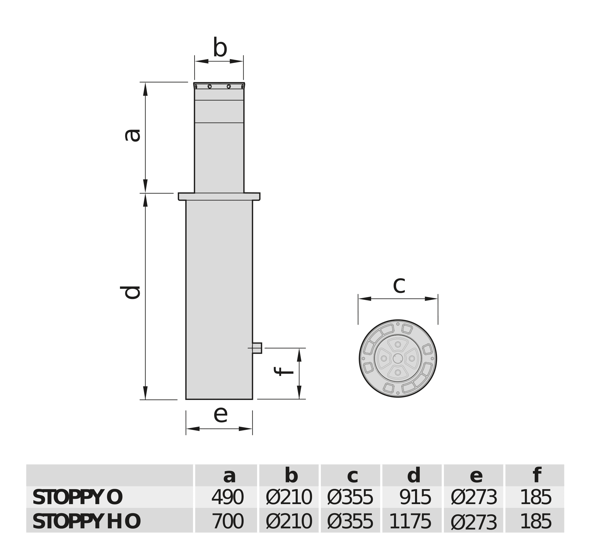 BFT BFT2605549 STOPPY H OMOLOG.DISSUAS.PASSAG.230V BFT
