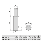 BFT BFT2605549 STOPPY H OMOLOG.DISSUAS.PASSAG.230V BFT