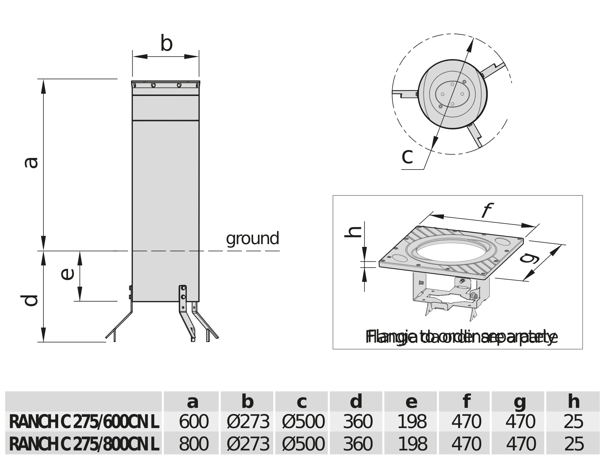 BFT - BFT2613172 RANCH C 275/800CN L - RAL