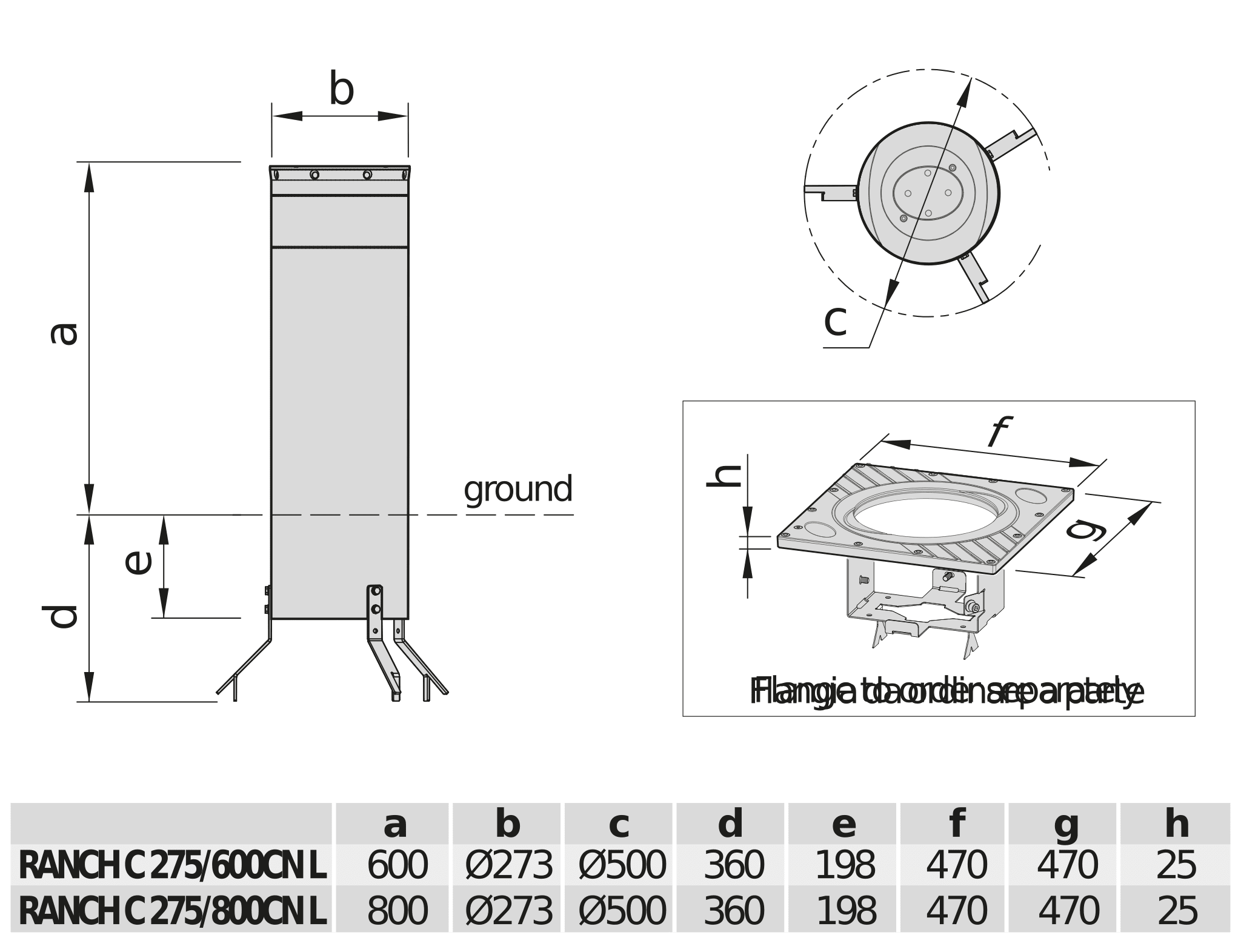 BFT - BFT2605601 RANCH C 275/600CN L