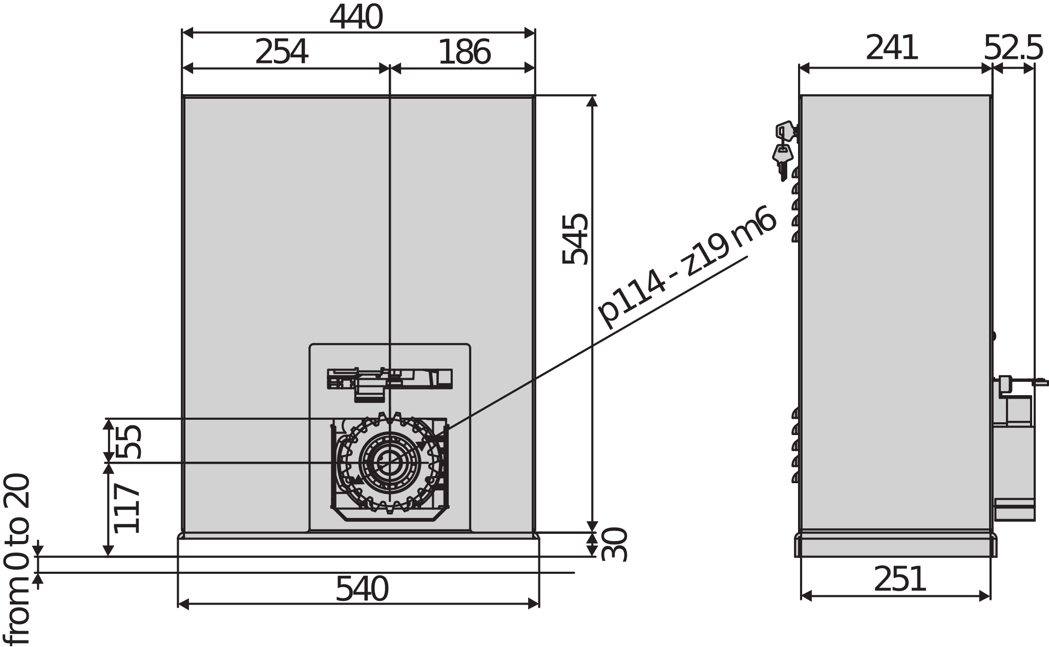 BFT BFT2611623 SP3500 SF MOTORE 380-400V 50/60HZ TRIF.