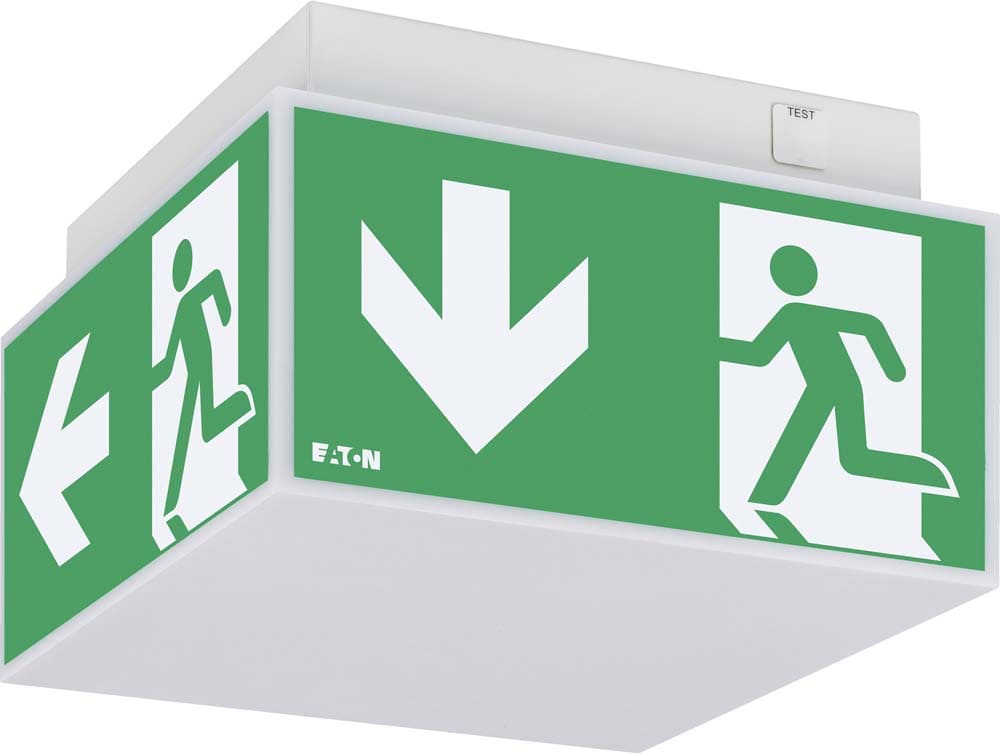 EATON EAO40071353420 EXIT CUBE LED 33822 1/3/8H SA/SE 20M CGL