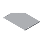 DKC-COMBITECH - SCZWDK935IX4 W5 Coperchio Riduzione Destra 600-500 sp 1 IX4