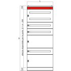 DKC-RAMBLOCK - RMBR5CPFE8100 Pannello di compensazione, dimensioni 800 x 100 (LxA), confezione 2 pezzi
