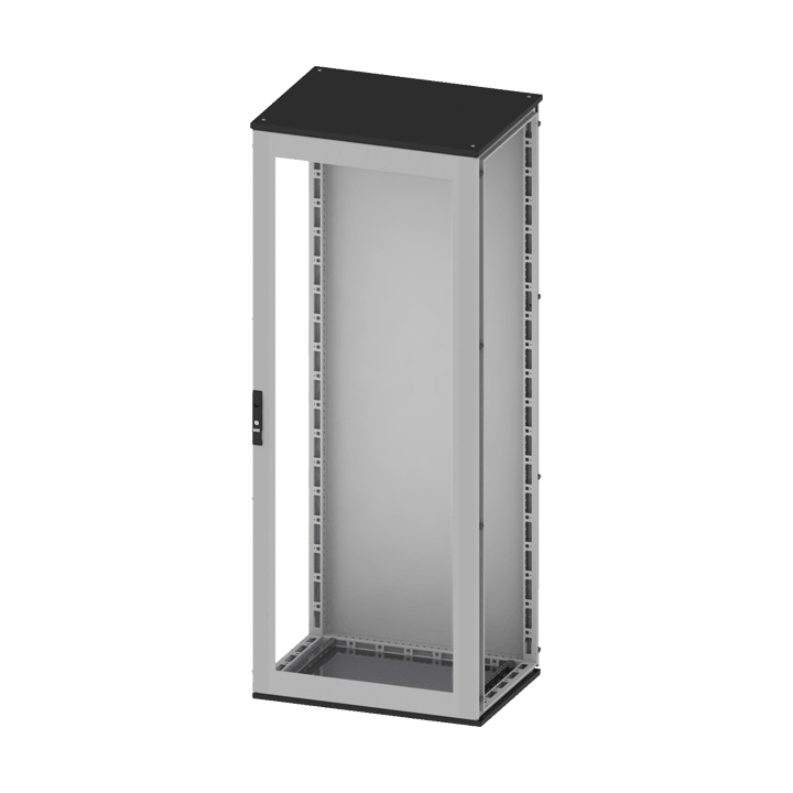 DKC-RAMBLOCK - RMBR5CQE2265X Armadio componibile CQE, dimensioni 2200 x 600 x 500 mm (AxLxP), porta trasparente